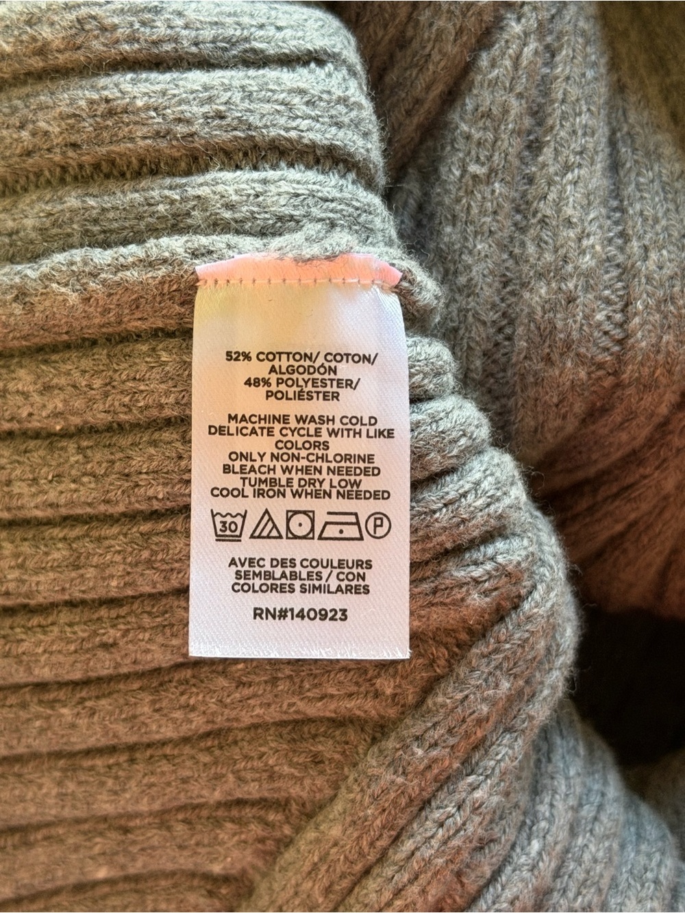 NWT Loft Ribbed Knit Sweater in Gray Size Medium - Picture 5 of 13
